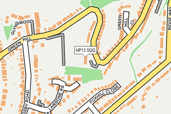 HP13 5QG map - OS OpenMap – Local (Ordnance Survey)