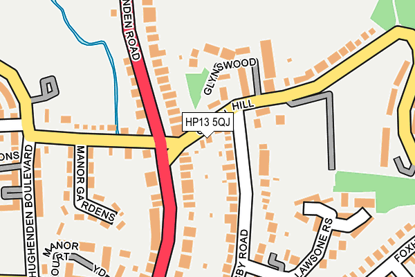 HP13 5QJ map - OS OpenMap – Local (Ordnance Survey)
