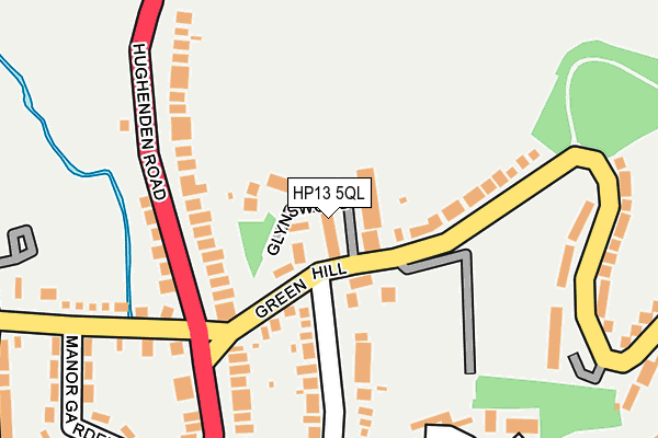 HP13 5QL map - OS OpenMap – Local (Ordnance Survey)