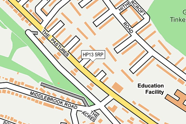 HP13 5RP map - OS OpenMap – Local (Ordnance Survey)