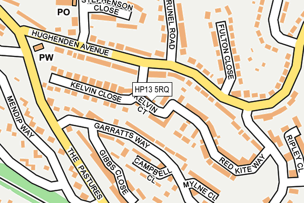 HP13 5RQ map - OS OpenMap – Local (Ordnance Survey)