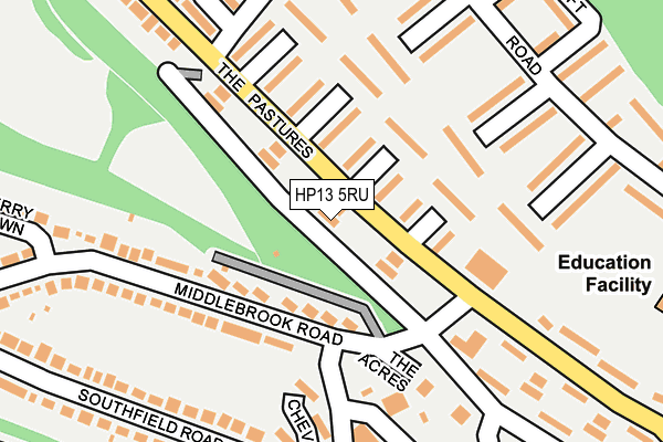 HP13 5RU map - OS OpenMap – Local (Ordnance Survey)