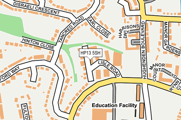 HP13 5SH map - OS OpenMap – Local (Ordnance Survey)