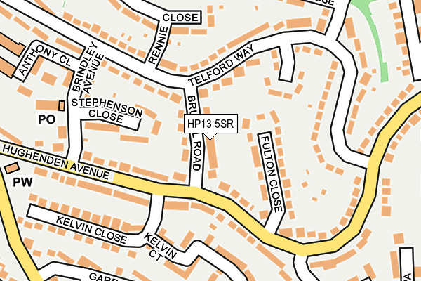 HP13 5SR map - OS OpenMap – Local (Ordnance Survey)