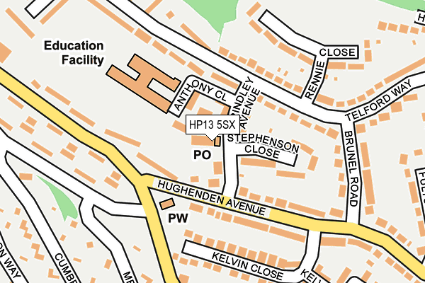 HP13 5SX map - OS OpenMap – Local (Ordnance Survey)