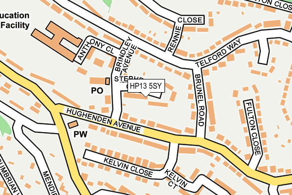 HP13 5SY map - OS OpenMap – Local (Ordnance Survey)