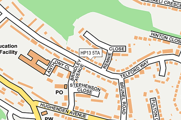HP13 5TA map - OS OpenMap – Local (Ordnance Survey)