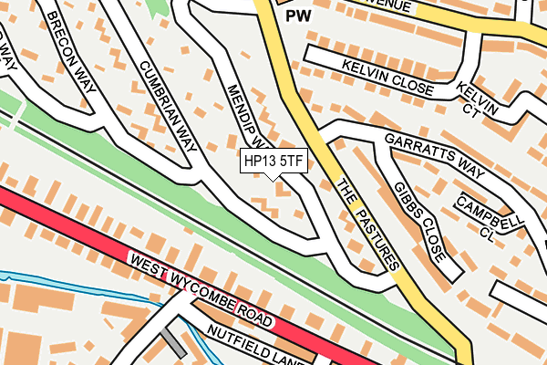 HP13 5TF map - OS OpenMap – Local (Ordnance Survey)