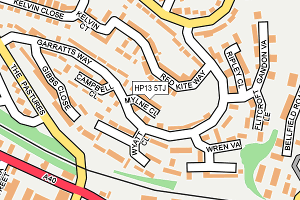 HP13 5TJ map - OS OpenMap – Local (Ordnance Survey)