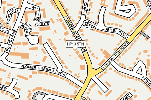 HP13 5TN map - OS OpenMap – Local (Ordnance Survey)
