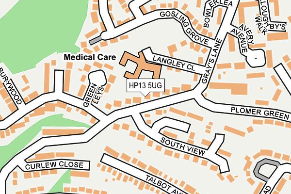 HP13 5UG map - OS OpenMap – Local (Ordnance Survey)