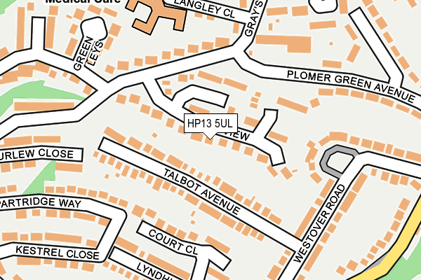 HP13 5UL map - OS OpenMap – Local (Ordnance Survey)