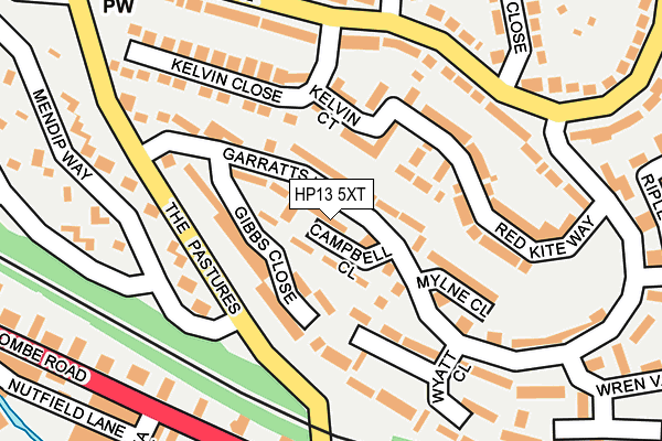 HP13 5XT map - OS OpenMap – Local (Ordnance Survey)