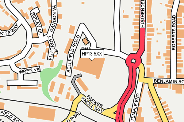 HP13 5XX map - OS OpenMap – Local (Ordnance Survey)
