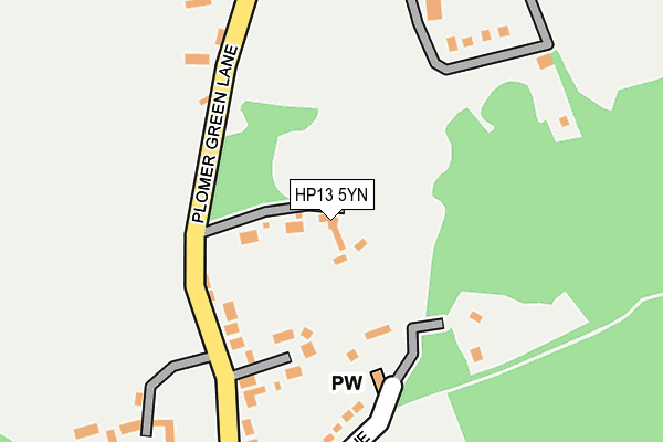 HP13 5YN map - OS OpenMap – Local (Ordnance Survey)
