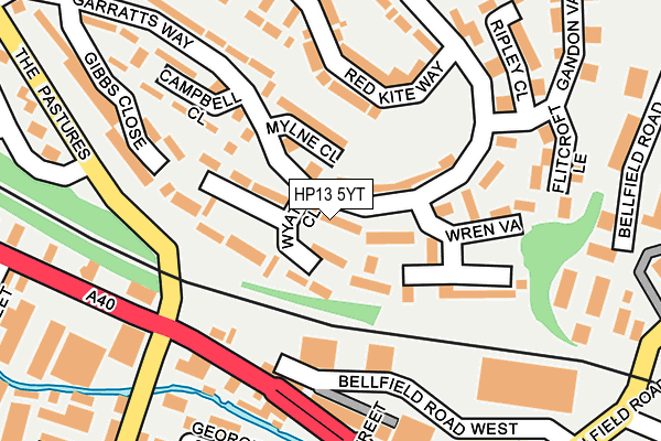 HP13 5YT map - OS OpenMap – Local (Ordnance Survey)