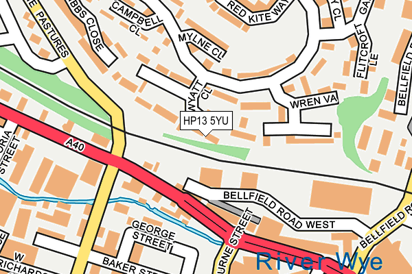 HP13 5YU map - OS OpenMap – Local (Ordnance Survey)