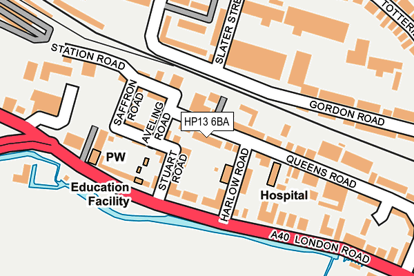 Map of QUEENS COURT (HIGH WYCOMBE) LIMITED at local scale