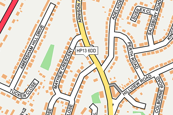 HP13 6DD map - OS OpenMap – Local (Ordnance Survey)