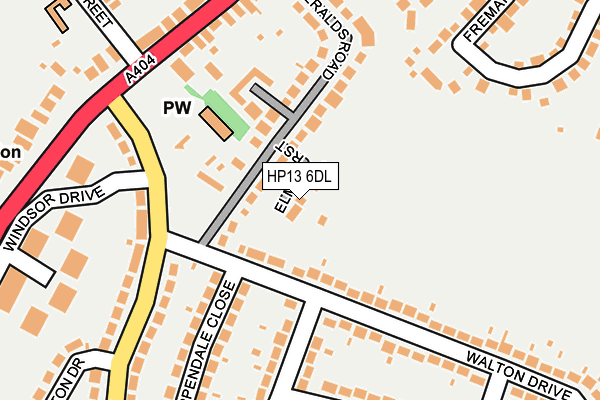HP13 6DL map - OS OpenMap – Local (Ordnance Survey)