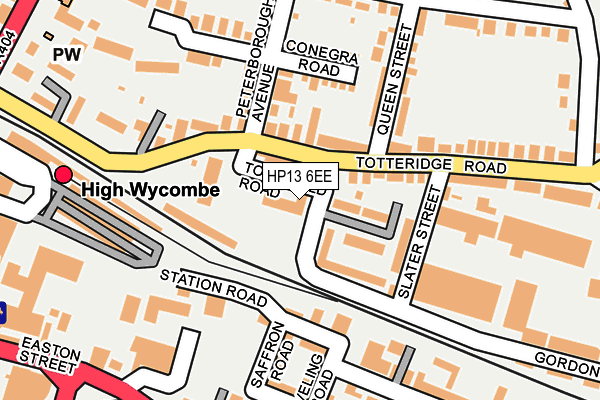 HP13 6EE map - OS OpenMap – Local (Ordnance Survey)