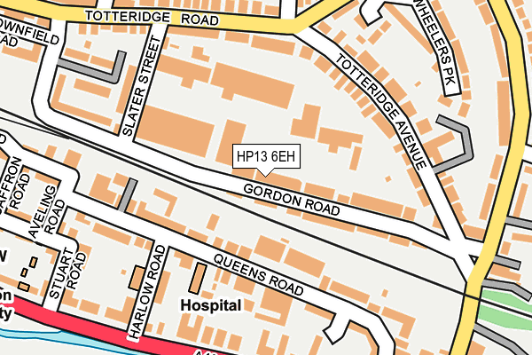 HP13 6EH map - OS OpenMap – Local (Ordnance Survey)
