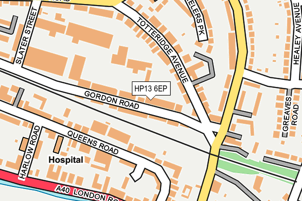 HP13 6EP map - OS OpenMap – Local (Ordnance Survey)