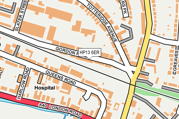 HP13 6ER map - OS OpenMap – Local (Ordnance Survey)