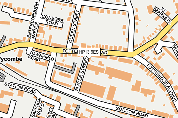 HP13 6ES map - OS OpenMap – Local (Ordnance Survey)