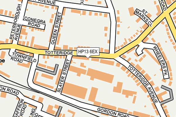 HP13 6EX map - OS OpenMap – Local (Ordnance Survey)