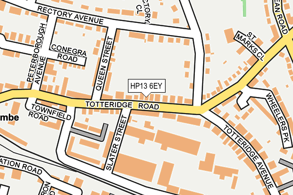 HP13 6EY map - OS OpenMap – Local (Ordnance Survey)