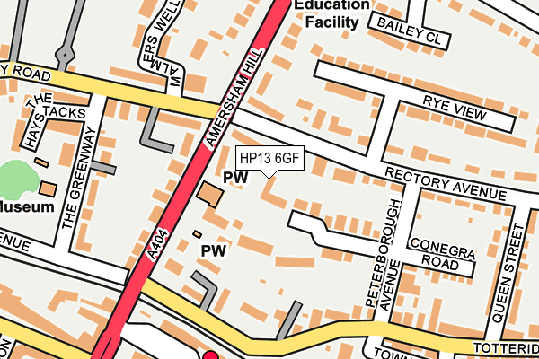 HP13 6GF map - OS OpenMap – Local (Ordnance Survey)