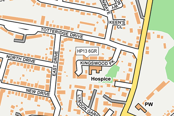 HP13 6GR map - OS OpenMap – Local (Ordnance Survey)