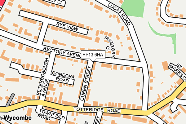 HP13 6HA map - OS OpenMap – Local (Ordnance Survey)