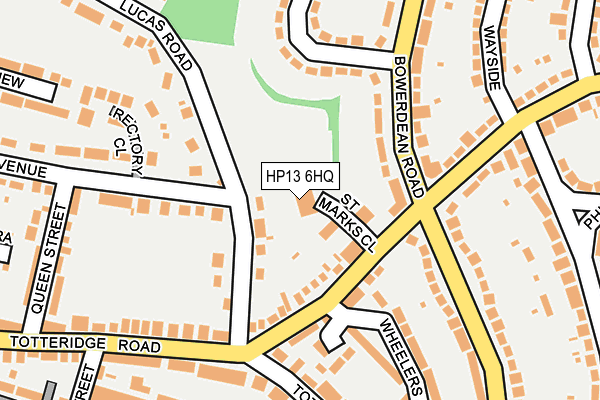 HP13 6HQ map - OS OpenMap – Local (Ordnance Survey)