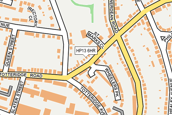 HP13 6HR map - OS OpenMap – Local (Ordnance Survey)