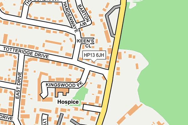 HP13 6JH map - OS OpenMap – Local (Ordnance Survey)