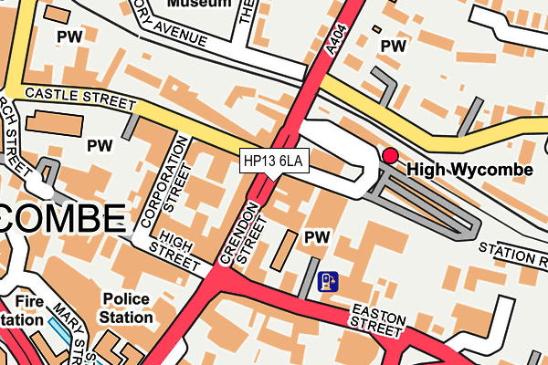 HP13 6LA map - OS OpenMap – Local (Ordnance Survey)