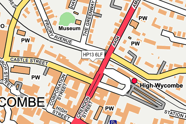 HP13 6LF map - OS OpenMap – Local (Ordnance Survey)