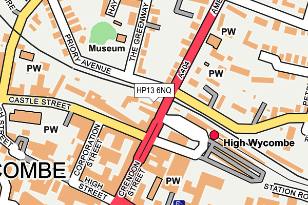 HP13 6NQ map - OS OpenMap – Local (Ordnance Survey)