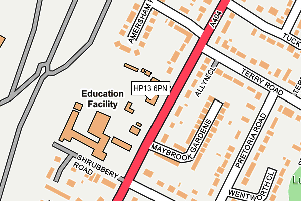 HP13 6PN map - OS OpenMap – Local (Ordnance Survey)