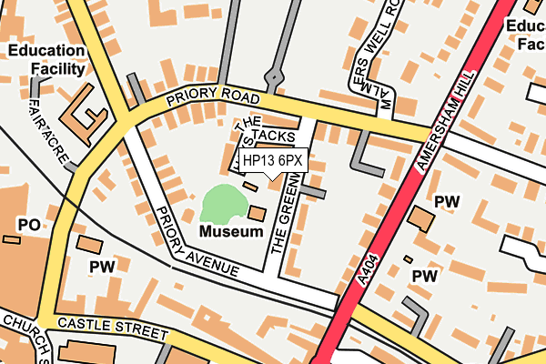 HP13 6PX map - OS OpenMap – Local (Ordnance Survey)