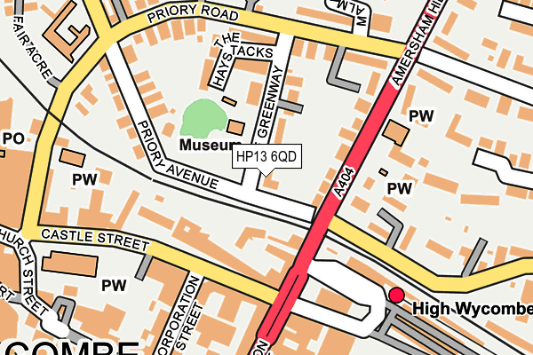 HP13 6QD map - OS OpenMap – Local (Ordnance Survey)