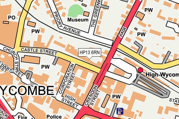 HP13 6RN map - OS OpenMap – Local (Ordnance Survey)