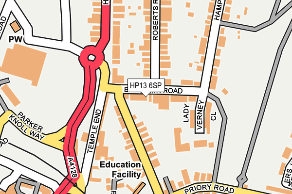 HP13 6SP map - OS OpenMap – Local (Ordnance Survey)