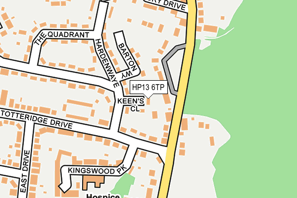 HP13 6TP map - OS OpenMap – Local (Ordnance Survey)