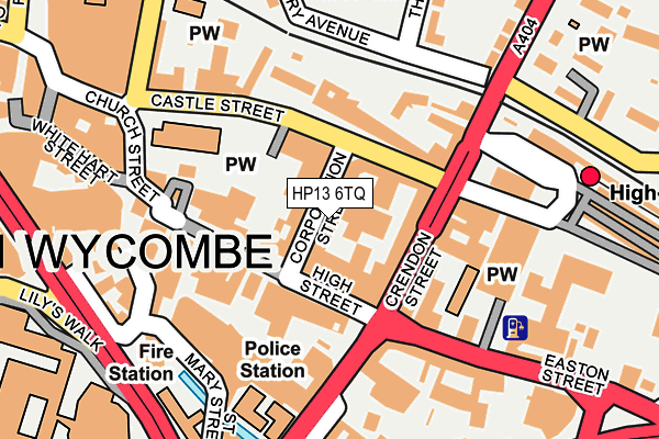 HP13 6TQ map - OS OpenMap – Local (Ordnance Survey)