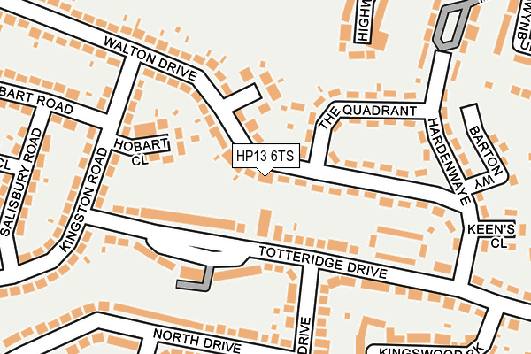 HP13 6TS map - OS OpenMap – Local (Ordnance Survey)