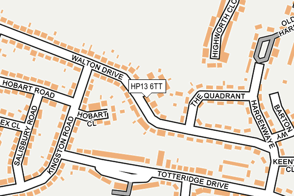 HP13 6TT map - OS OpenMap – Local (Ordnance Survey)