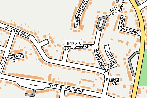 HP13 6TU map - OS OpenMap – Local (Ordnance Survey)